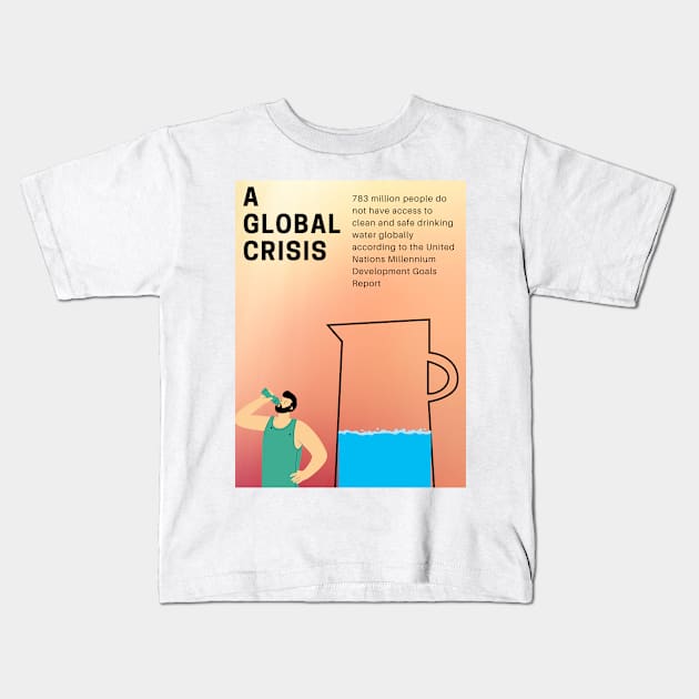 water Kids T-Shirt by Yash YB